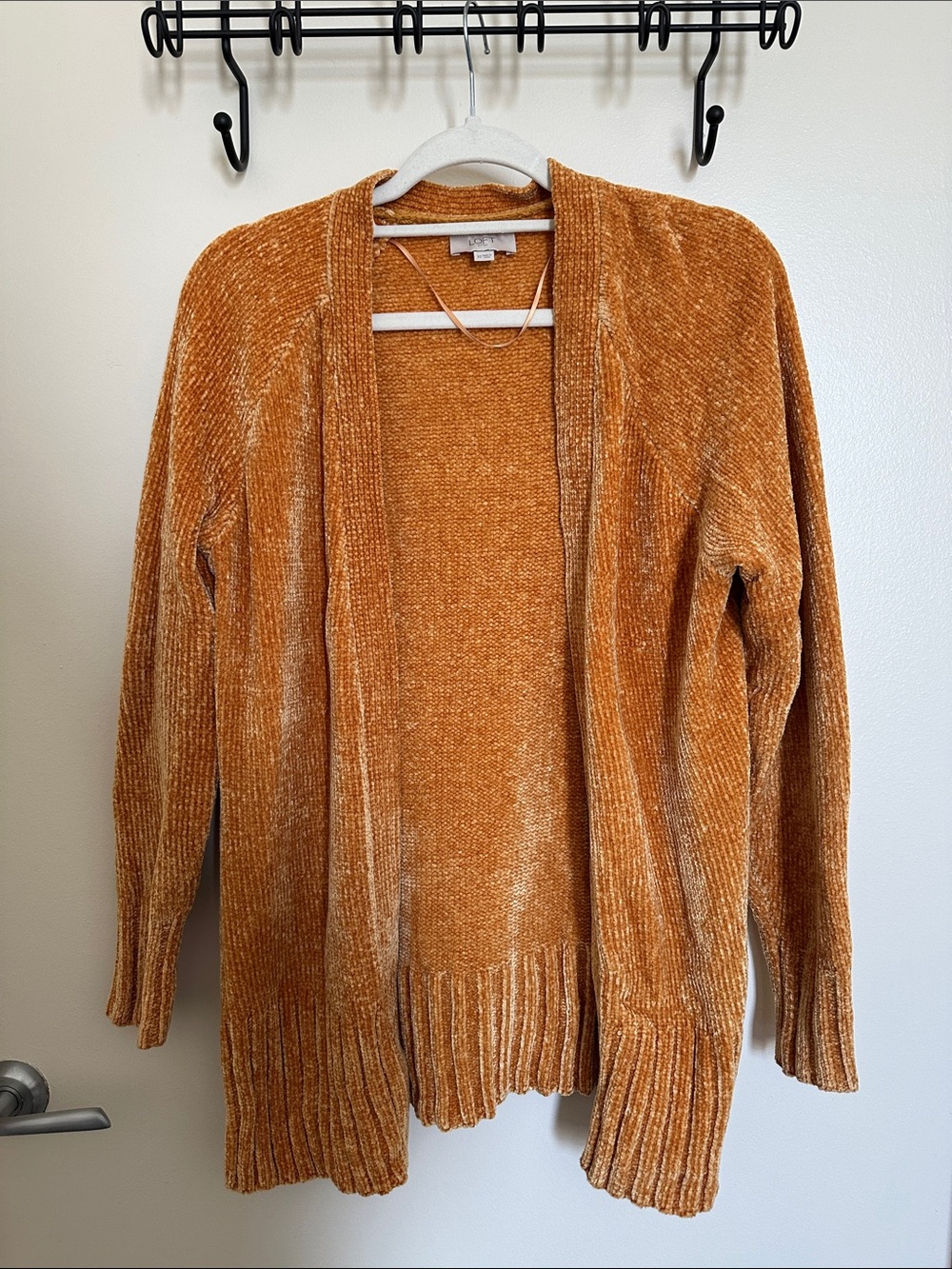 Loft Open-Front Cardigan Sweater - Mustard